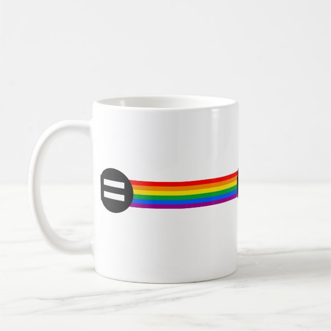 Caneca De Café Bandeira dos Direitos Gay (Esquerda)