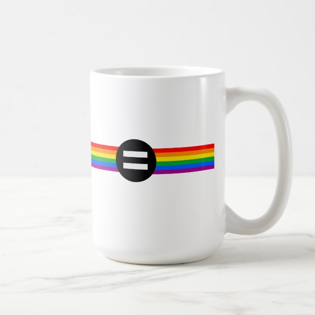Caneca De Café Bandeira dos Direitos Gay (Direita)