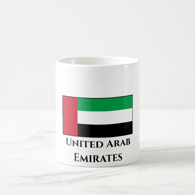Caneca De Café Bandeira dos Emirados Árabes Unidos (Centro)