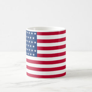 Caneca De Café Bandeira dos Estados Unidos com as 51 estrelas