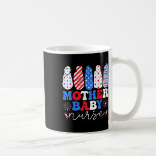 Caneca De Café Bandeira dos Estados Unidos Patriótica Mãe Enferme