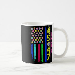 Caneca De Café Bandeira dos EUA com ovos engraçado Trump 45 47 Di