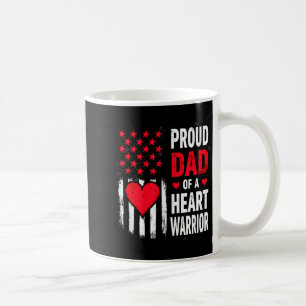 Caneca De Café Bandeira Dos EUA Conscientização CHD Orgulhoso Pai