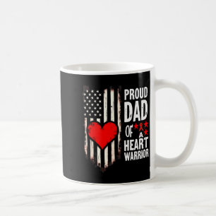 Caneca De Café Bandeira Dos EUA Conscientização Chd Orgulhoso Pai
