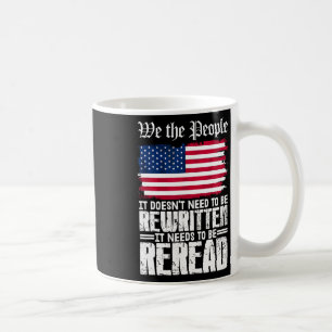 Caneca De Café Bandeira dos EUA Constituição da América precisa s