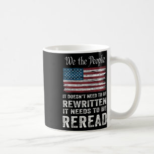 Caneca De Café Bandeira Dos EUA Constituição Dos EUA Precisa Ser