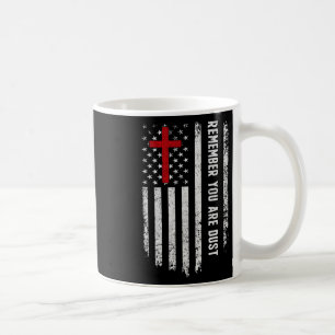 Caneca De Café Bandeira dos EUA Cruz Lembre-se de que Você é Cinz