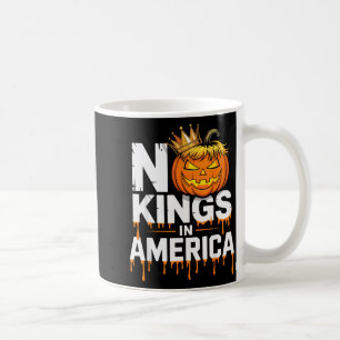 Caneca De Café Bandeira dos EUA Distorcida Funny No Kings Hallowe