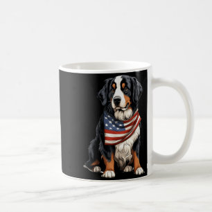 Caneca De Café Bandeira dos EUA do Cão de Montanha de Berna Dono