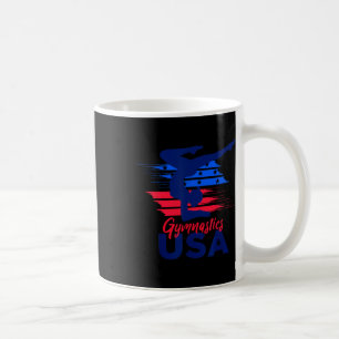 Caneca De Café Bandeira dos EUA Ginástica EUA Apoio