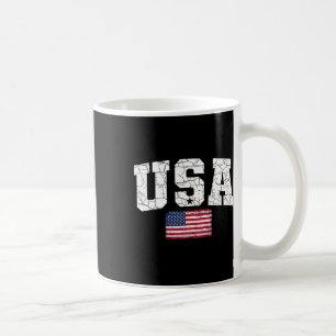 Caneca De Café Bandeira Dos Eua Patriótica Dia 4 De Julho Da Amér