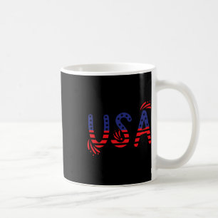 Caneca De Café Bandeira Dos Eua Patriótica Dia 4 De Julho Da Amér