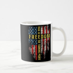 Caneca De Café Bandeira dos EUA Patriótica - Este É o Ponto de Vi