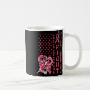 Caneca De Café Bandeira Dos Eua Sunflower Christian Burgundy Brai