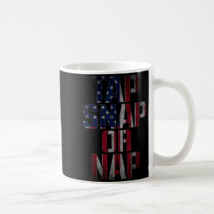Caneca De Café Bandeira dos EUA Tap Snap ou Nap Jiu Jitsu Brasile
