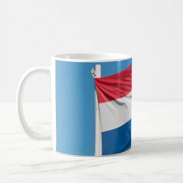 Caneca De Café Bandeira dos Países Baixos (Esquerda)