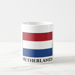 Caneca De Café Bandeira dos Países Baixos