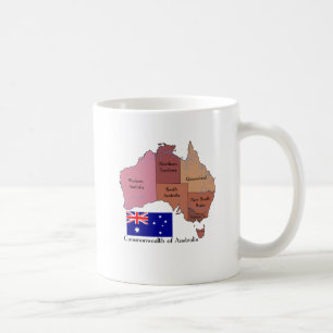 Caneca De Café Bandeira e mapa de Austrália