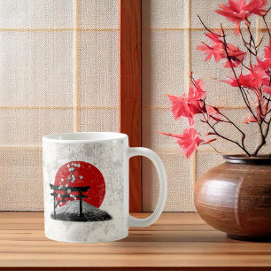 Caneca De Café Bandeira e símbolos de Japão ID153