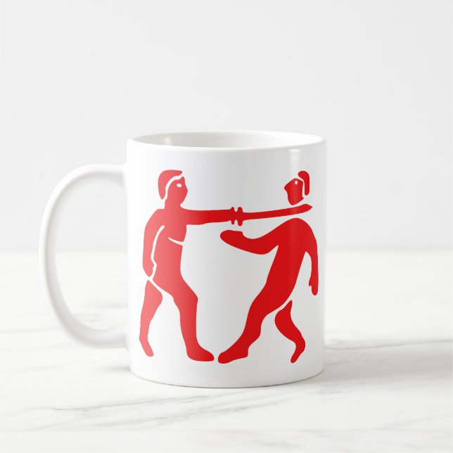 Caneca De Café Bandeira / Emblema do Império do Benim (Esquerda)