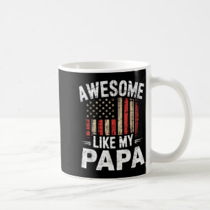 Caneca De Café Bandeira engraçada incrível como meu papai EUA Dia