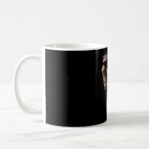 Caneca De Café Bandeira engraçada retrô américa gato amantes de c