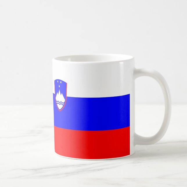 Caneca De Café Bandeira Eslovênia Coffee Mug (Direita)