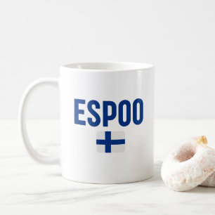 Caneca De Café Bandeira ESPOO Finlândia