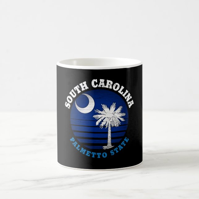 CANECA DE CAFÉ BANDEIRA ESTATAL DA CAROLINA PALMETTO DO SUL (Centro)