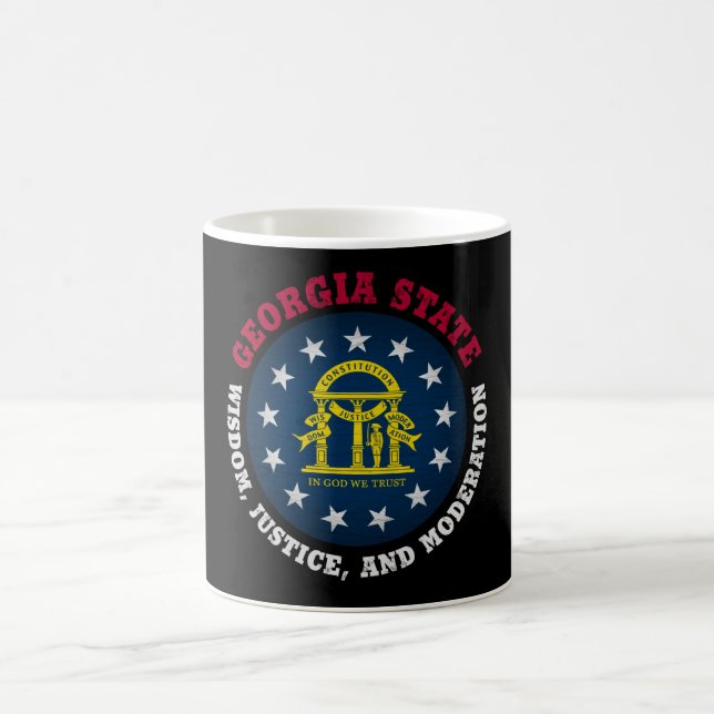 CANECA DE CAFÉ BANDEIRA ESTATAL DA GEÓRGIA PEACH (Centro)