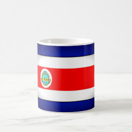 Caneca De Café Bandeira Estilizada da Costa Rica