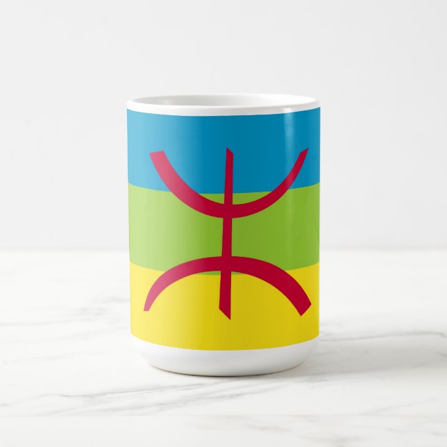 Caneca De Café bandeira étnica berbere (Centro)