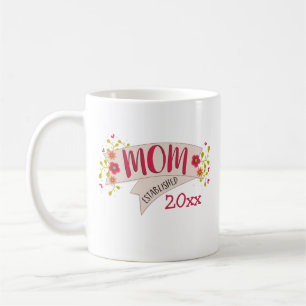 Caneca De Café Bandeira floral estabelecida mamã