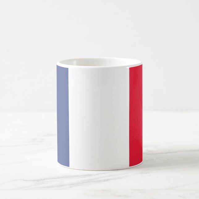 Caneca De Café Bandeira Francesa Minimalista (Centro)