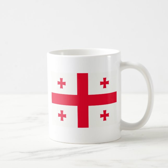 Caneca De Café Bandeira Georgian (Direita)