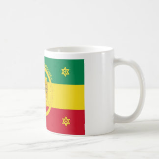 Caneca De Café Bandeira imperial de Etiópia - Haile Selassie eu