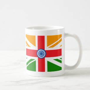 Caneca De Café Bandeira indiana Anglo
