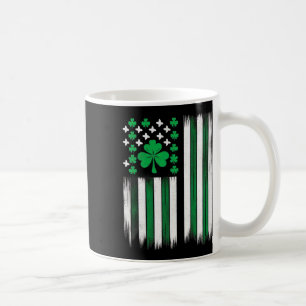 Caneca De Café Bandeira Irlandesa Americana Dia de São Patrício 2