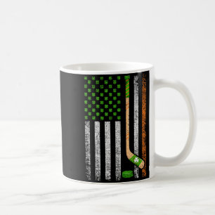 Caneca De Café Bandeira Irlandesa EUA Leprechaun Lucky Hóquei St.