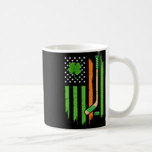 Caneca De Café Bandeira Irlandesa Trevo Sortudo de Hockey Amante 