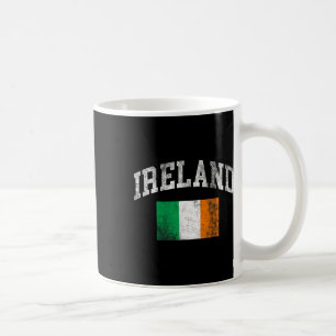 Caneca De Café Bandeira Irlandesa Vintage Irlanda Dia de São Patr
