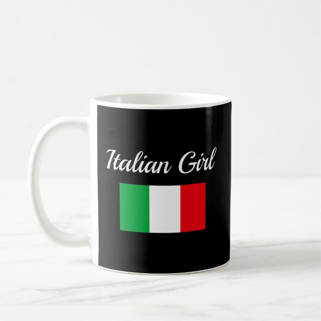 Caneca De Café Bandeira italiana Orgulho italiano-americano (Esquerda)