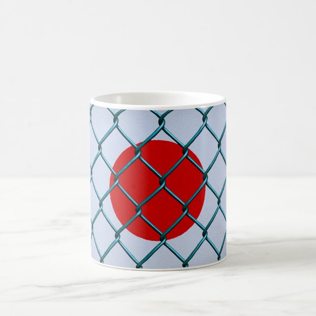 Caneca De Café Bandeira Japonesa Protegida (Centro)