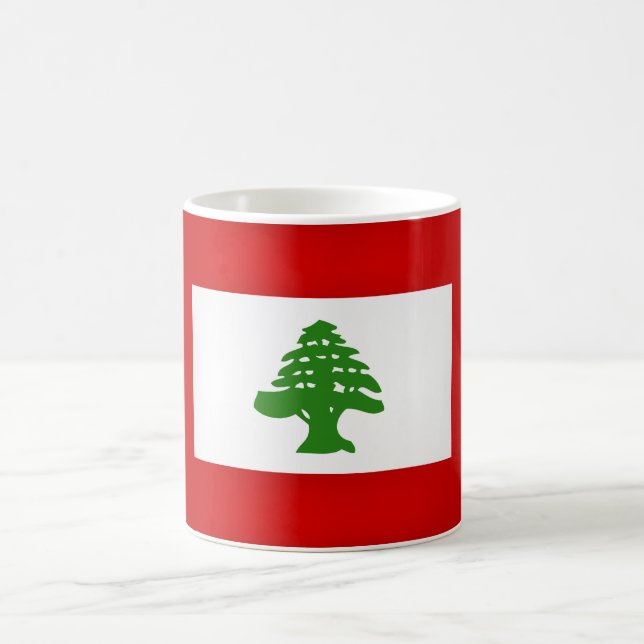 Caneca De Café Bandeira legal do Líbano (Centro)