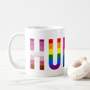 Caneca De Café Bandeira LGBT Humana Mês do Orgulho Gay Transgêner