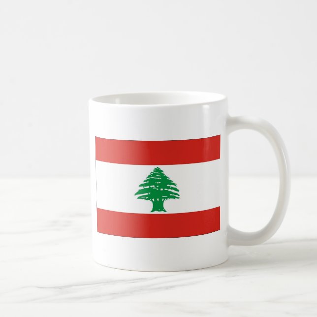 Caneca De Café Bandeira libanesa (Direita)