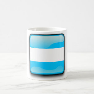Caneca De Café Bandeira lustrada argentina
