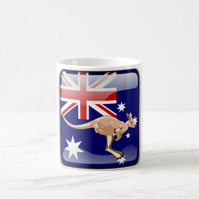 Caneca De Café Bandeira lustrosa australiana (Centro)