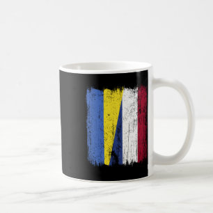 Caneca De Café Bandeira Meio Ucrânia Holanda Patrimônio Ucraniano