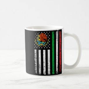 Caneca De Café bandeira mexicana americana raízes mexicanas méxic